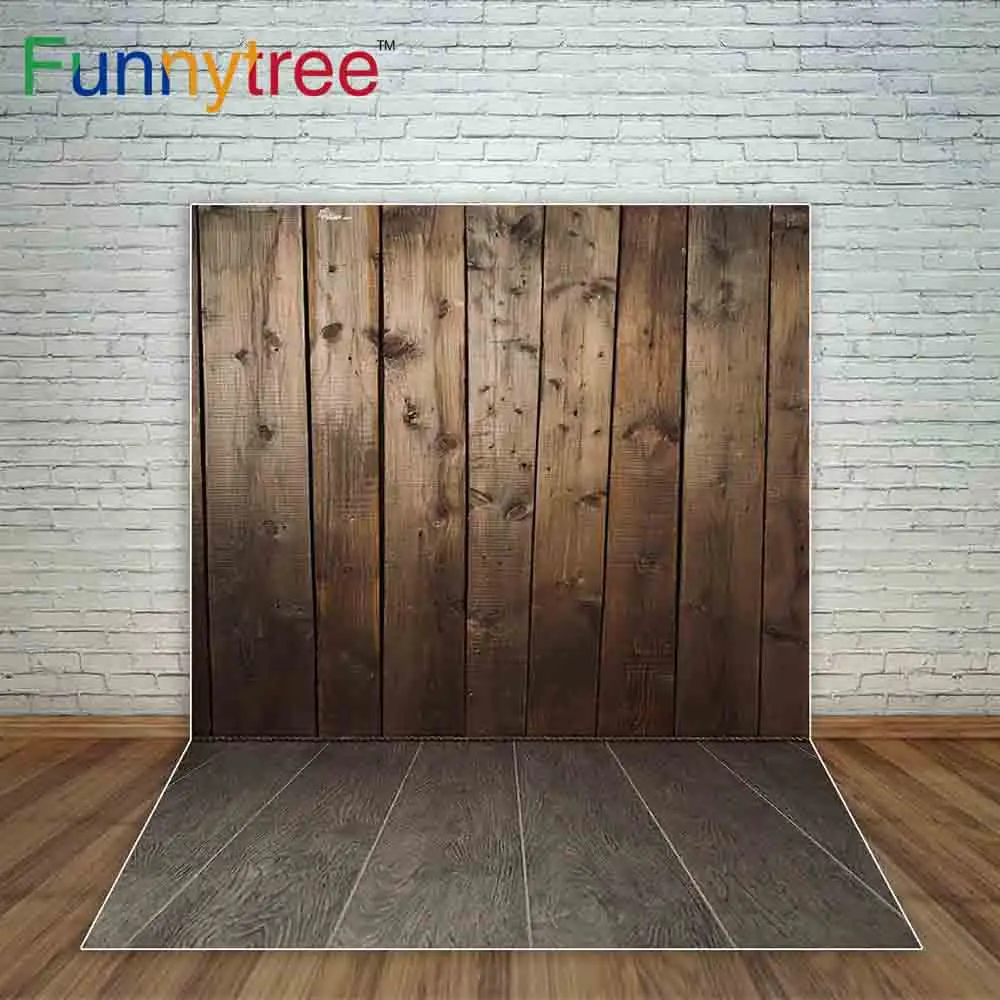 Фон для фотосъемки Funnytree, деревянная настенная текстура, натуральный фон для студийной фотосъемки, Профессиональная фотография