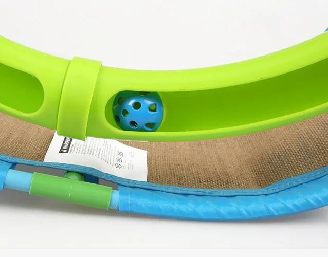 

Free shipping pet cat toy bed scratch toy with ball swirling bed for cat toy