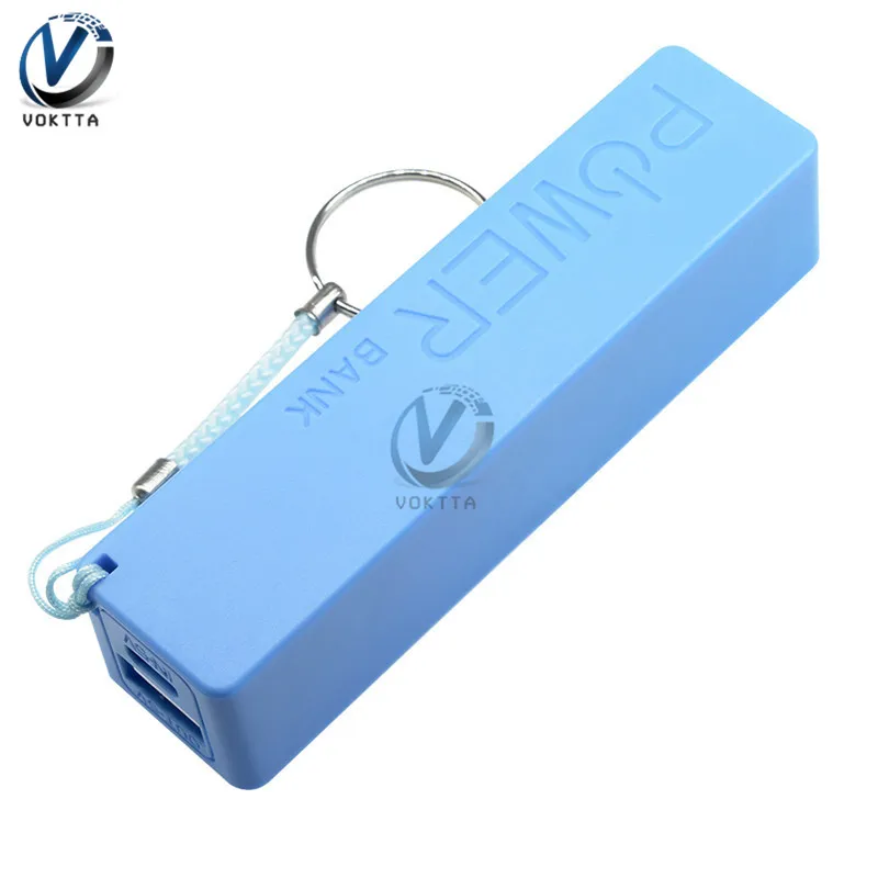Синий DIY Kit детектор металла Комплект Электронный комплект DC 3 V-5 V 60 мм Бесконтактный Сенсор борту модуль детектор металла 18650 USB Мощность банк чехол - Цвет: Синий