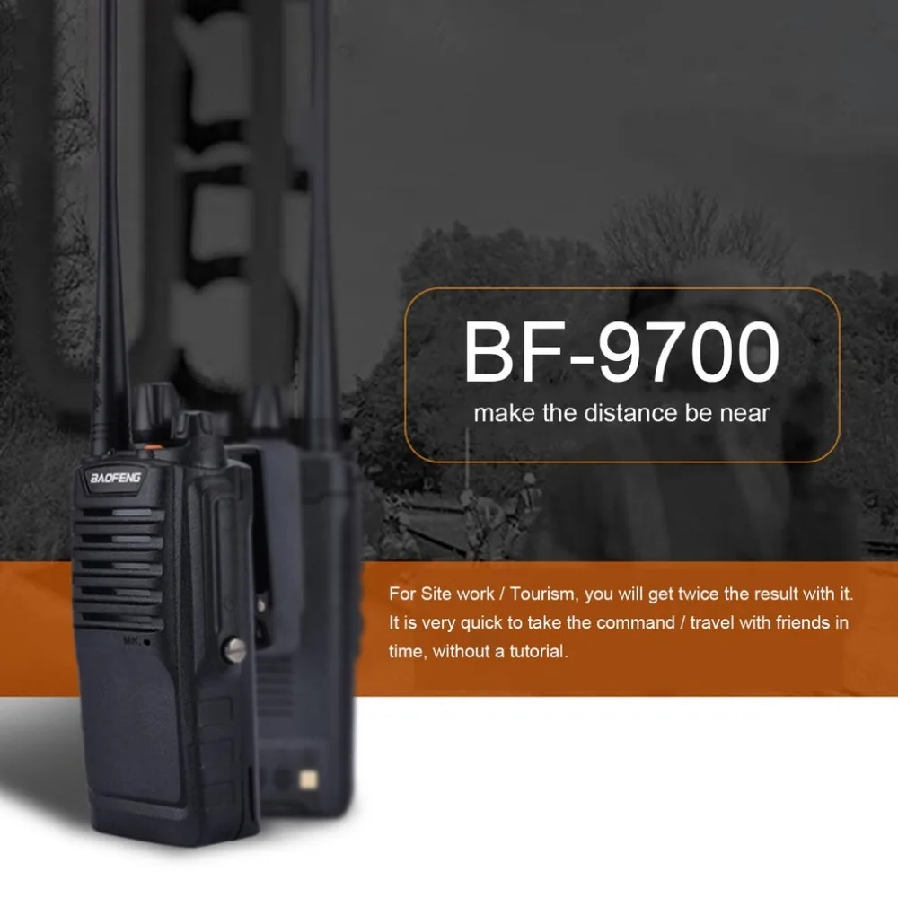 BaoFeng-9700 Walkie Talkie 8 Вт UHF радио трансивер водонепроницаемый сканер для наружного охоты кемпинга специальная гарнитура