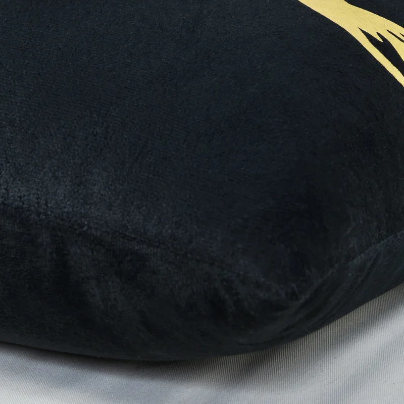 Золотое черное украшение наволочка Европейский стиль бронзовые листья олень