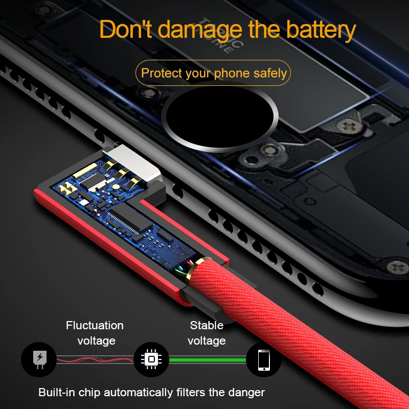 90 градусов кабель с разъемом Micro USB Type C для быстрой зарядки Samsung HuaWei Xiaomi данных USBC