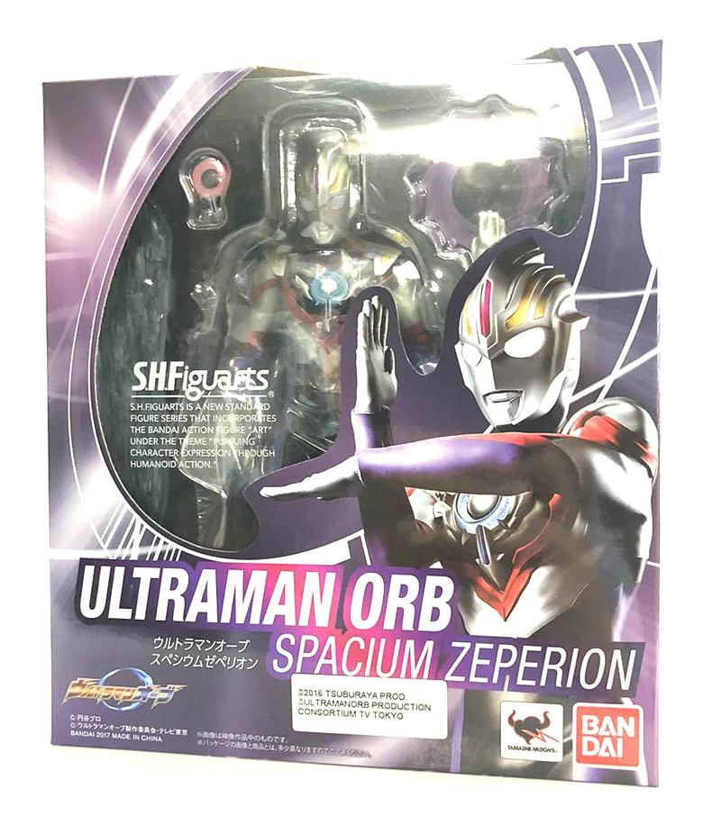 100% Оригинальный BANDAI Tamashii Наций S.H.Figuarts (SHF) фигурку Ultraman Orb Spacium Zeperion от