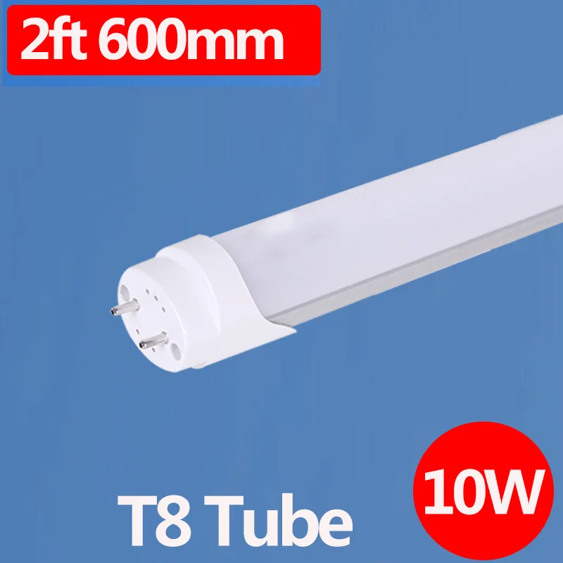 10W T8 60cm 120 см светодиодный ламповый светильник 220 В лампа T8 T5 трубка 1200 мм 600 мм 3 фута 4 фута лампада Led настенный светильник ампула холодный теплый белый для дома - Испускаемый цвет: 10W T8 60cm