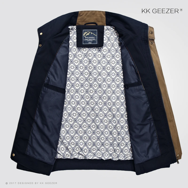 Мужская хлопковая легкая куртка в стиле ретро пальто милитари Повседневная