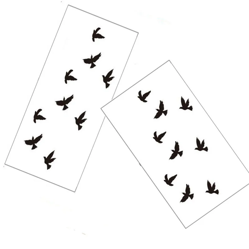 Водостойкая Временная тату наклейка Bittb 5 шт. черное украшение для рук|finger arm|tattoo