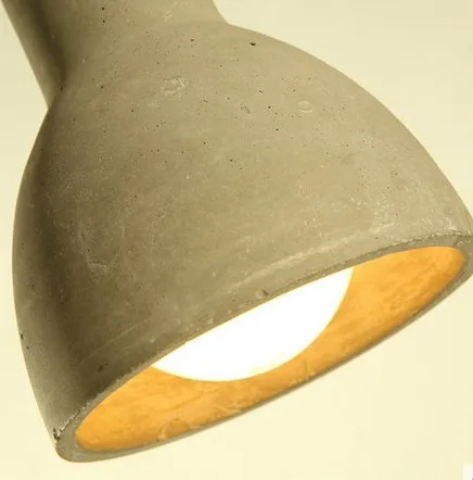 Nordic Loft Cement Droplight LED Vintage Pendant Light Fixtures Industrial Hanging Lamp For Indoor Lighting Lustres De Sala | Лампы и
