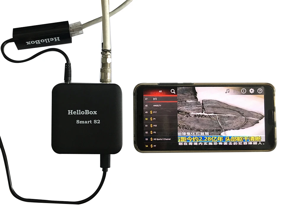 Цифровой спутниковый искатель hd Hellobox Smart S2 Play TV на мобильный телефон планшет с