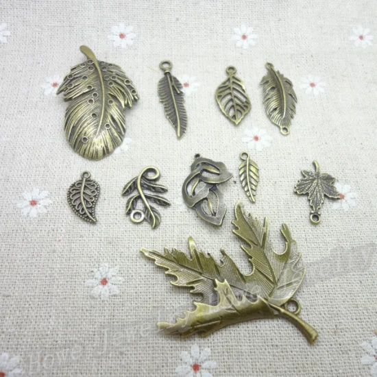 Взрывобезопасные модели смешанных 40 шт. подвесок античная бронза цинковый сплав