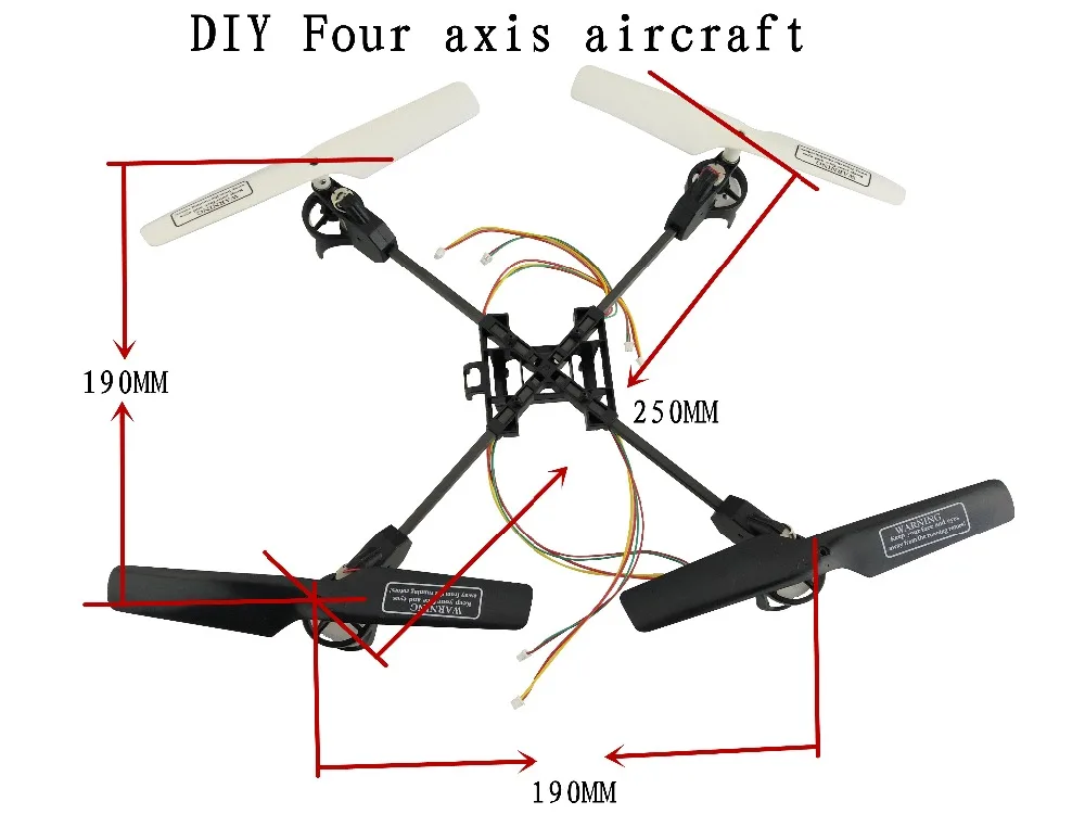 

BLLRC DIY four-axis helicopter 3.7V 8520 hollow cup motor wear carbon fiber rack global hot four-axis flight device