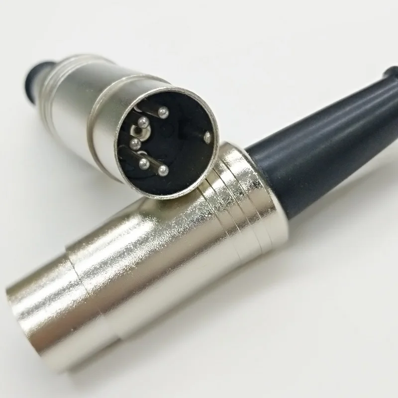Посеребренный 5Pin XLR микрофон аудио разъем штекер разъемы Cannon кабель S