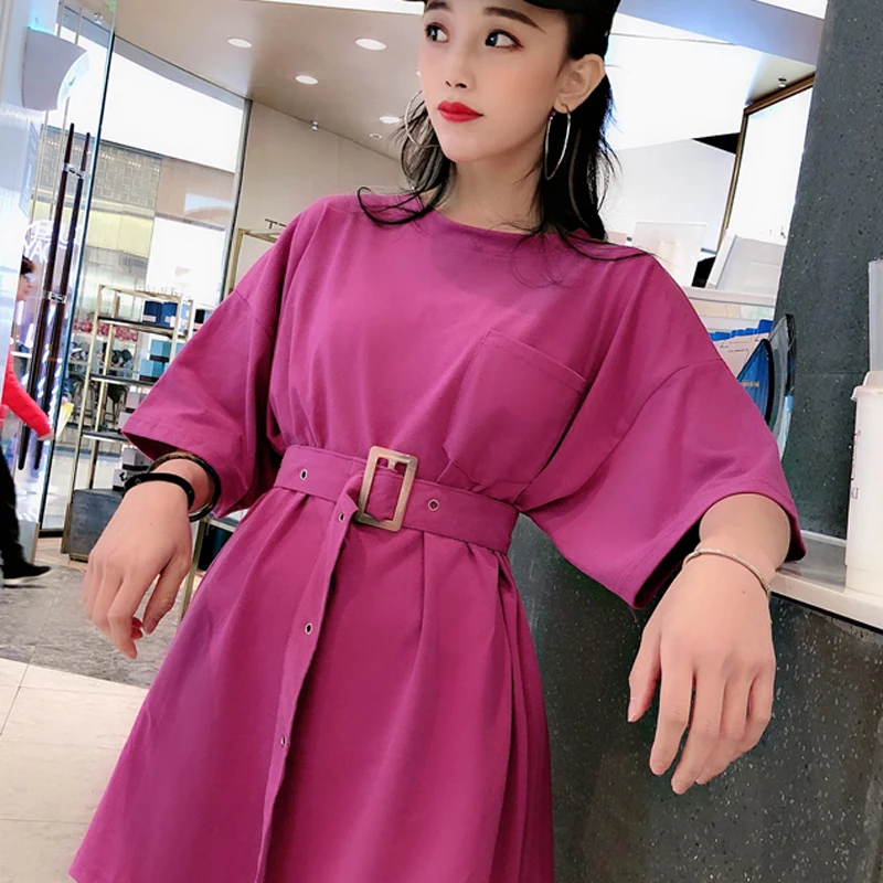 Сладкий Для женщин короткий рукав мини-платье с длинным рукавом шифон платье