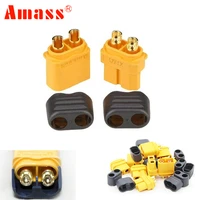 50 pair amass xt60 plug connector with sheath housing male female for rc lipo battery fpv quadcopter