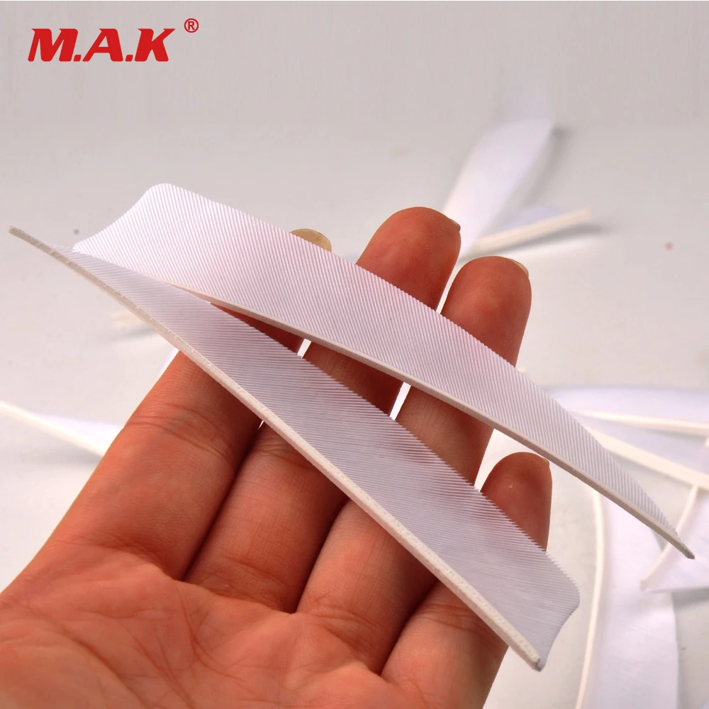 

12pcs/lot White 4 inch Turkey Feather Real Arrow Feather Vans For DIY Archery Arrows