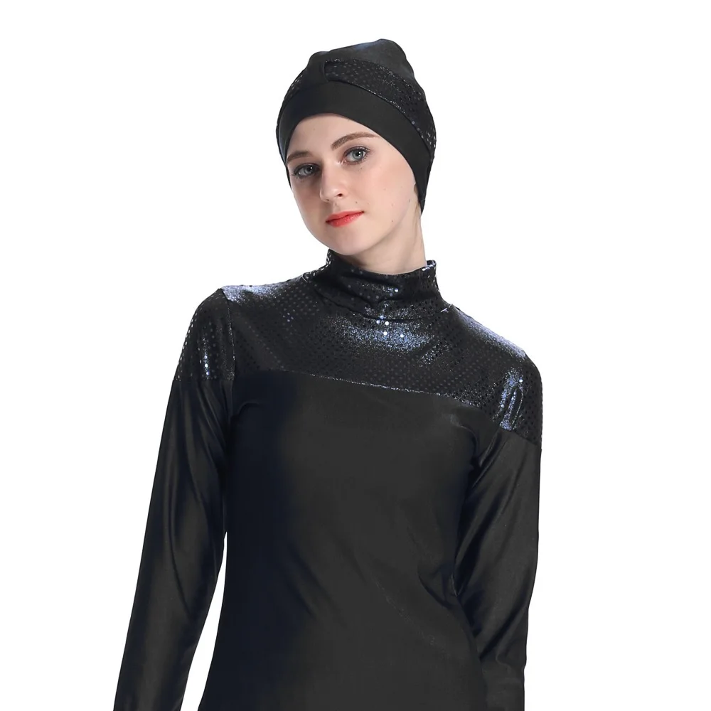 Burkini Мусульманский купальник покрытие скромные купальники для женщин хиджаб купальный костюм пляжный купальник для Арабский исламский плюс размер