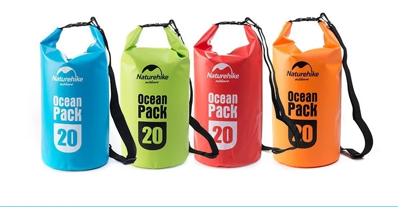 Naturehike 5L 10L 20L 30L 500D ПВХ речной треккинг Дрифтинг печать рафтинг сумки океан пакет Водонепроницаемый Сухой Сумки Открытый Рюкзак