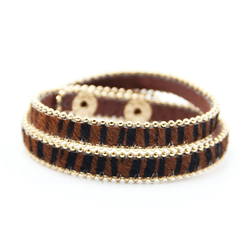 

Hot Leopard Fashion Bracelets woman Multilayer Wide Wrap Leather Bracelets & Bangles Femme Party Jewelry