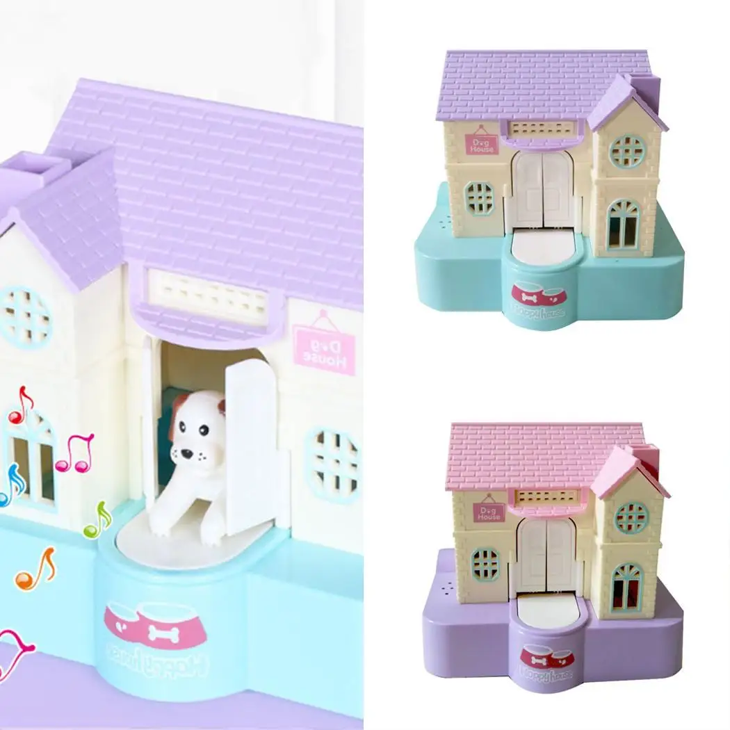 Дети милая собака вилла автоматический деньги дом 4 5 в 3 1 В батареи (не включены)