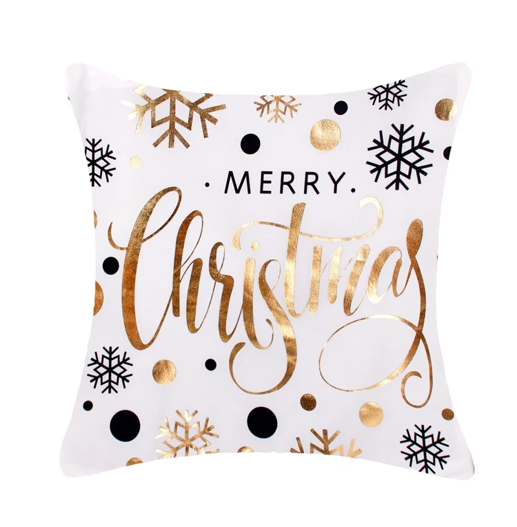 FENGRISE, 45x45 см, хлопок, лен, Merry Christmas, чехол, подушка, Рождественский Декор для дома, счастливый год, Декор,, Navidad, рождественский подарок