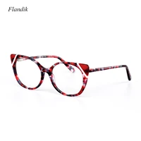 acetate cat eye floral glasses frame women optical prescription myopiapresbyopia spectacles frame 2020 new fashion luxury design