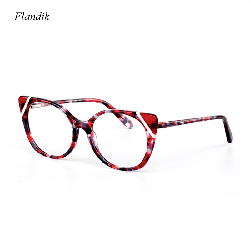 Ацетатная оправа для очков кошачий глаз Женская оптическая от близорукости