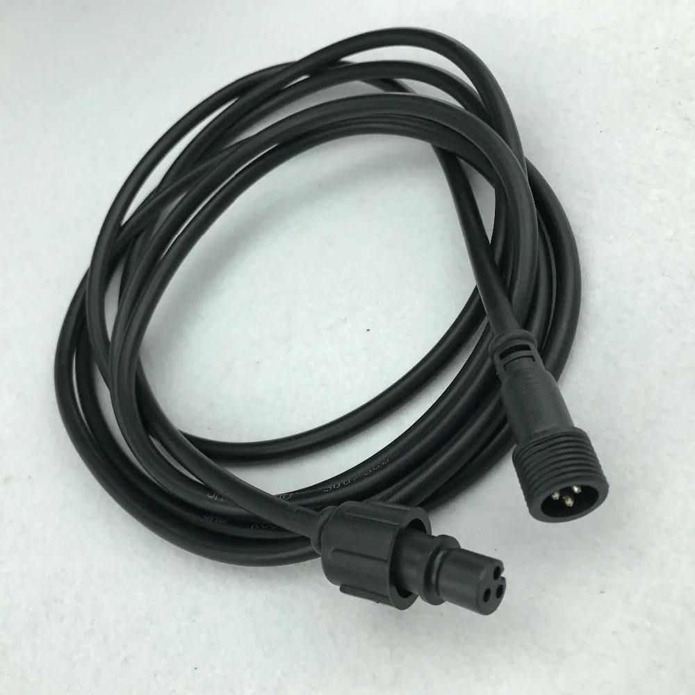 Xplug type BLACK 6 м (20 футов) 3 ядра водонепроницаемый Удлинительный кабель один конец с