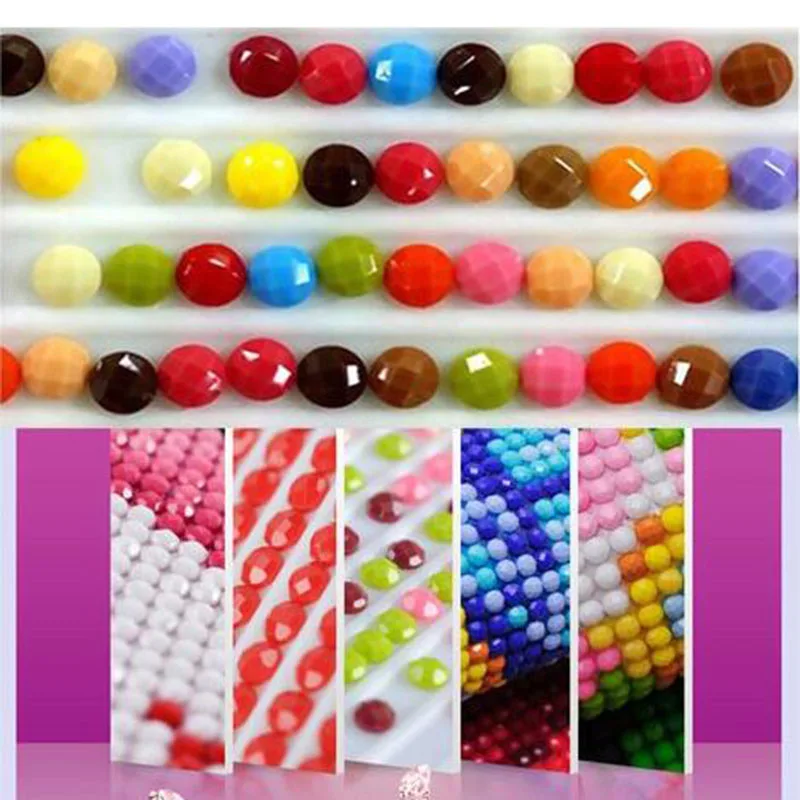 Алмазная картина сделай сам круглая дрель вышивка крестиком мультяшная парочка