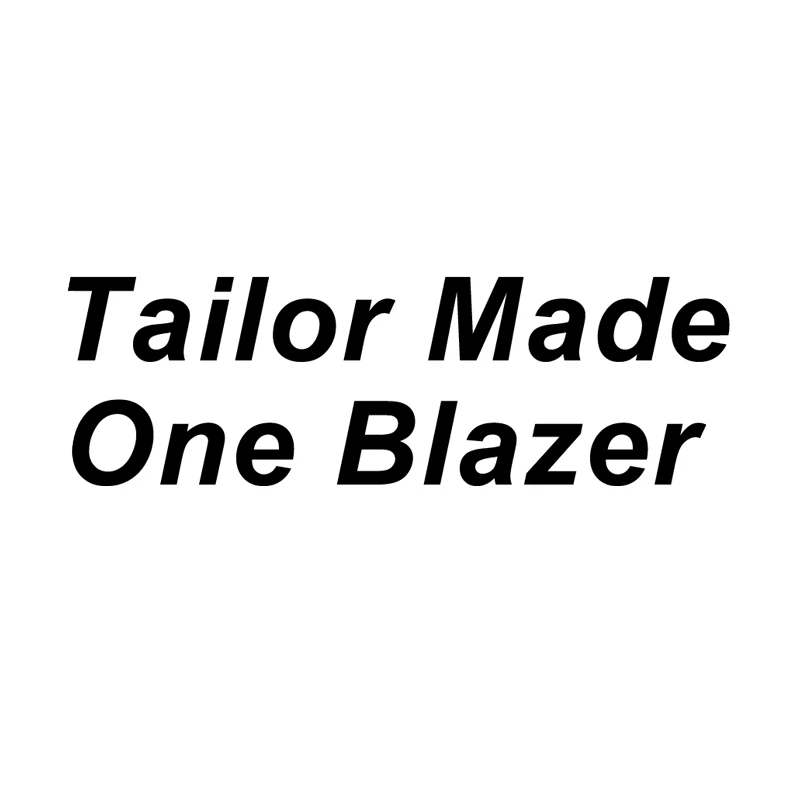 Blazer OSCN7 пиковые лацканы, сшитые на заказ костюмы для мужчин, 3 предмета, джентльмен, бизнес, свадьба, на заказ, мужской костюм, блейзер на заказ, 1505-7 - Цвет: Blazer
