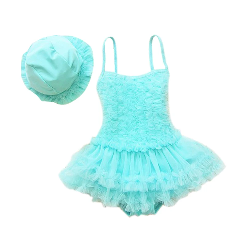 плавание платье Для маленьких девочек Модные Swimsuit Trunk прекрасный Купальник для