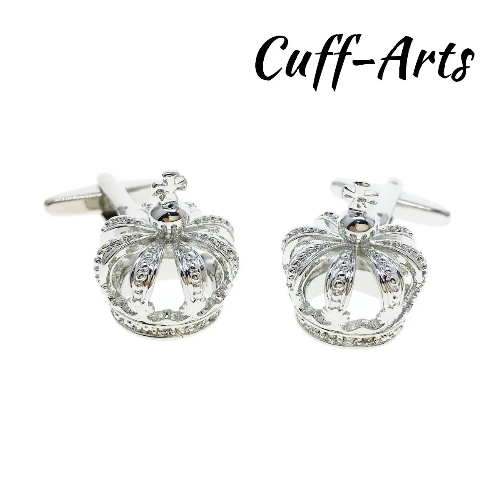 Запонки мужские запонки короны с кристаллами подарки для мужчин рубашки