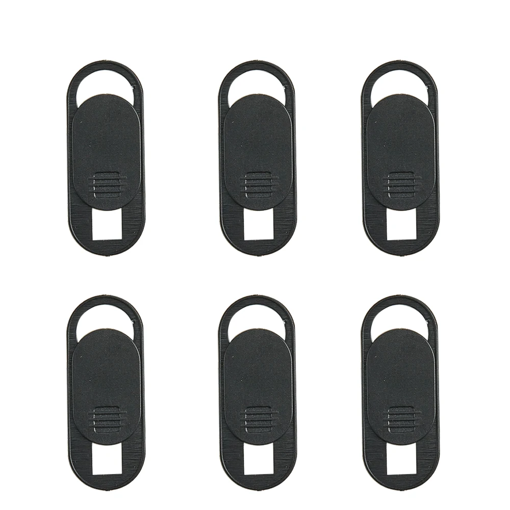 6 pcs black type2 Магнитный слайдер для веб-камеры, крышка затвора, универсальный объектив, крышка для камеры, наклейка для веб-ноутбука, iPad, ПК, Mac, планшета, стикер конфиденциальности - Цвет: 6 pcs black type2
