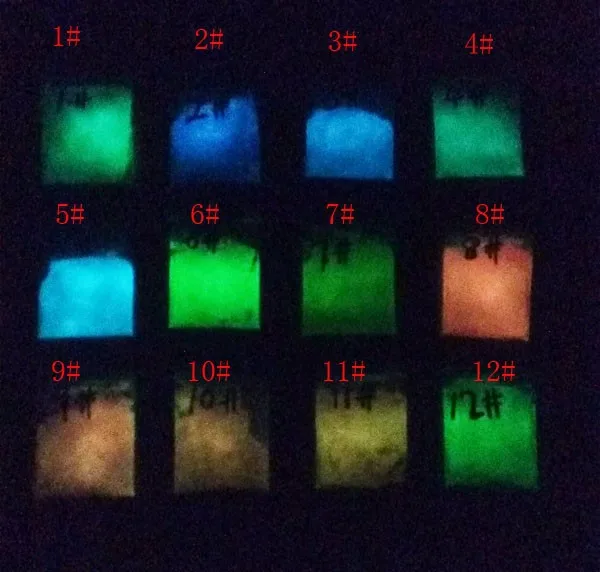 50 г/лот горячая Распродажа Микс 5 цветов люминесцентное порошковое покрытие