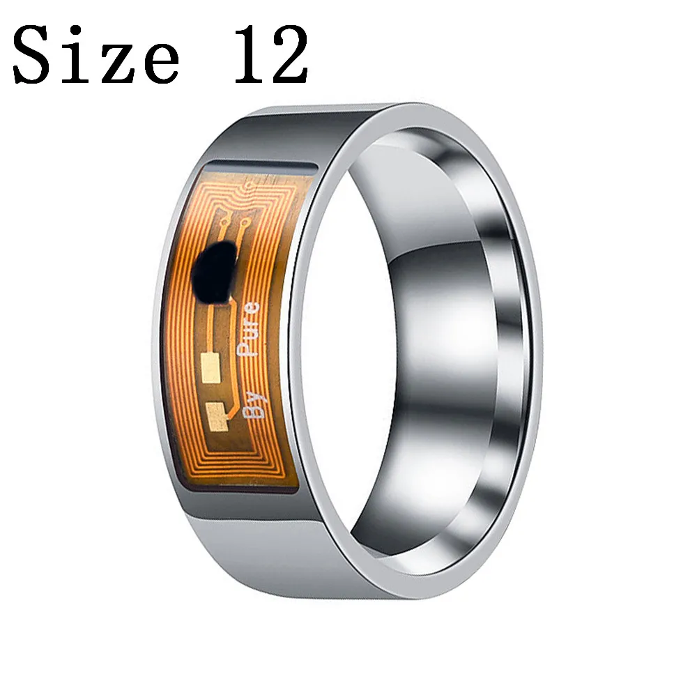 Orange Size 12 Умные кольца, водонепроницаемые, цифровые, модные, умные, аксессуары, управление, умное, палец, умное кольцо для Android, Windows, NFC, Mobil - Цвет: Orange Size 12