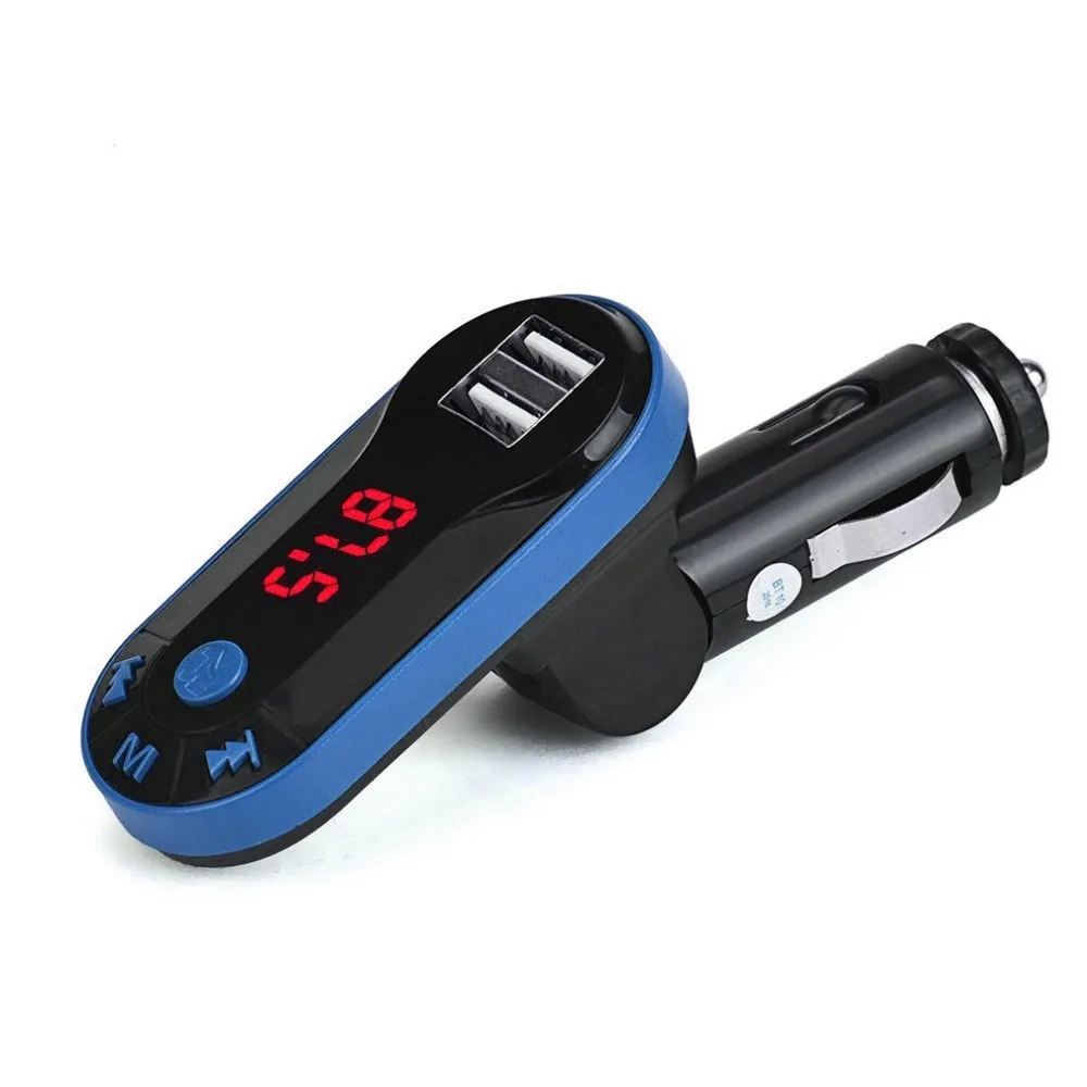 New Hot Bluetooth Wireless FM Transmitter MP3 Player Handsfree Car Kit USB TF SD Remote Dual USB Port Noise Suppression