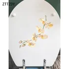 ZTTZDY 11,8*22,4 см ручная роспись Huji элегантные домашние комнаты Наклейка на стену Декор стикер для ванной, туалета T2-0292