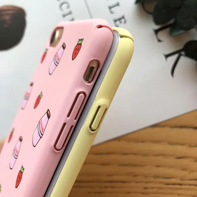 Горячая Мода конфеты милый молочный ящик для iphone 8 6S 7 Plus Чехлы мобильных
