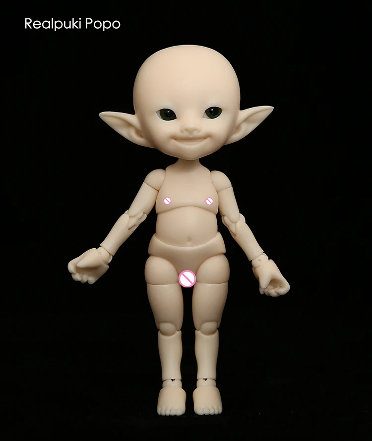 Realpuki Popo сказочная FL BJD кукла 1/13 розовая улыбка эльфы Игрушки для девочек крошечные полимерные шарнирные куклы