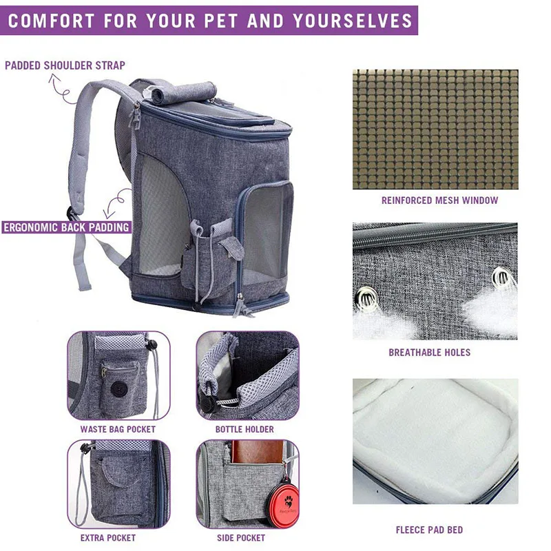 Дорожные уличные сумки для переноски кошек корзина собак дышащий рюкзак щенков