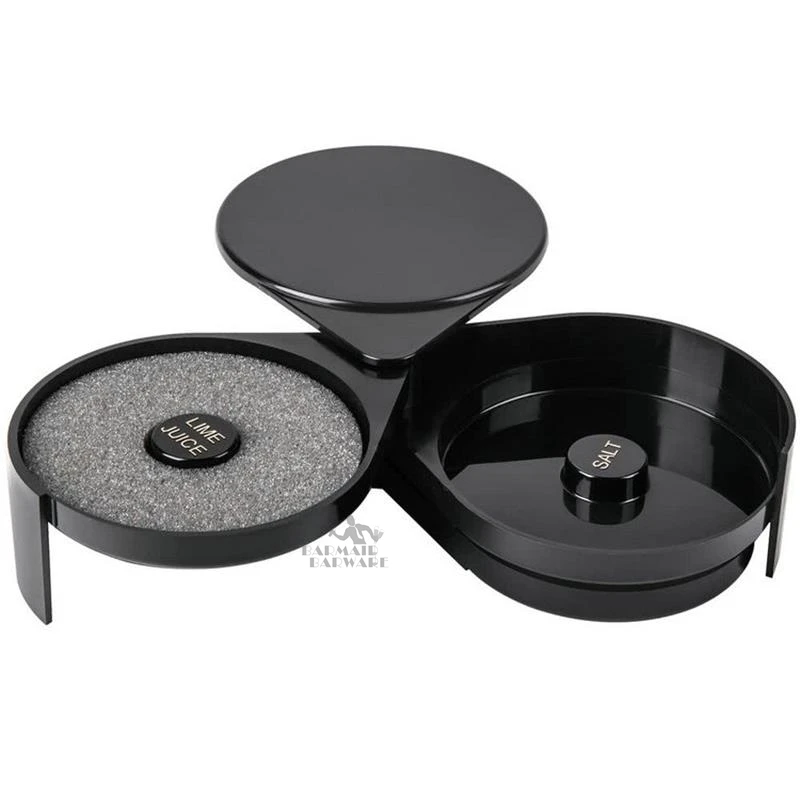 Пластиковый барный Органайзер Caddy коробка для соли стеклянный диспенсер приправ