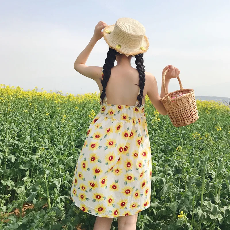 Женские платья в японском стиле Kawaii Ulzzang платье с регулируемыми лямками виде