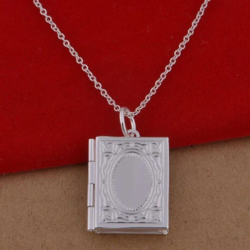 Новинка Мужская и женская модная книга фото медальон Кулон из бисера цепи