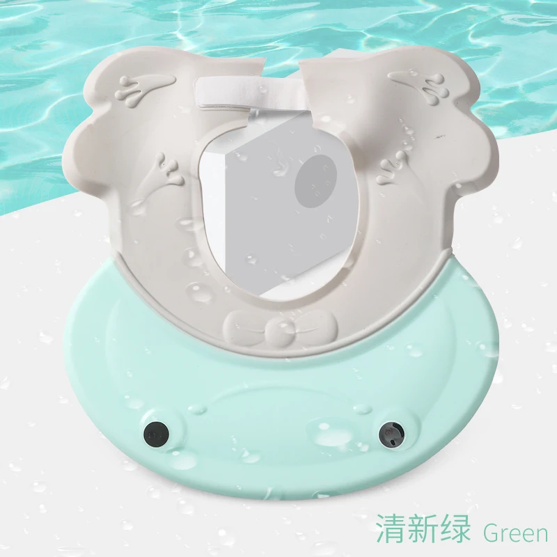 Красивая регулируемая детская шапочка для малышей детский шампунь душа мытья