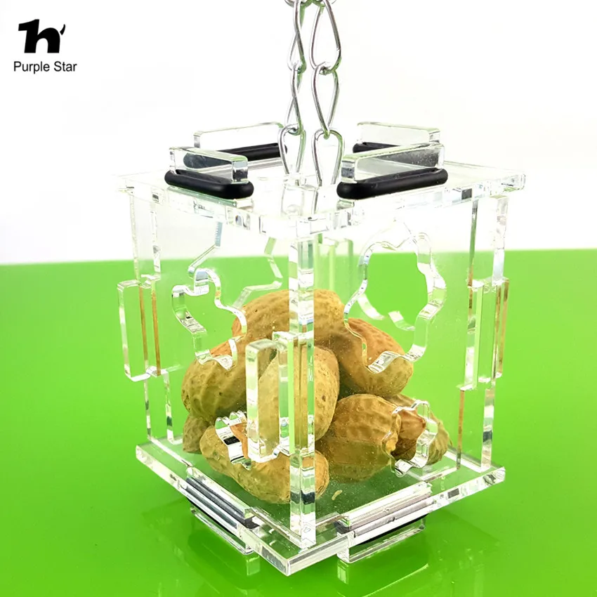 Фиолетовая звезда попуги домашних животных белка пластик Висячие Игрушки для