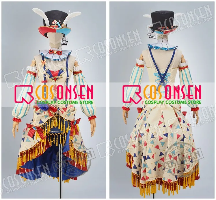 COSPLAYONSEN Love Live! Цирк Ver. После пробуждения платье нишикино Маки косплей костюм все размеры с шляпой