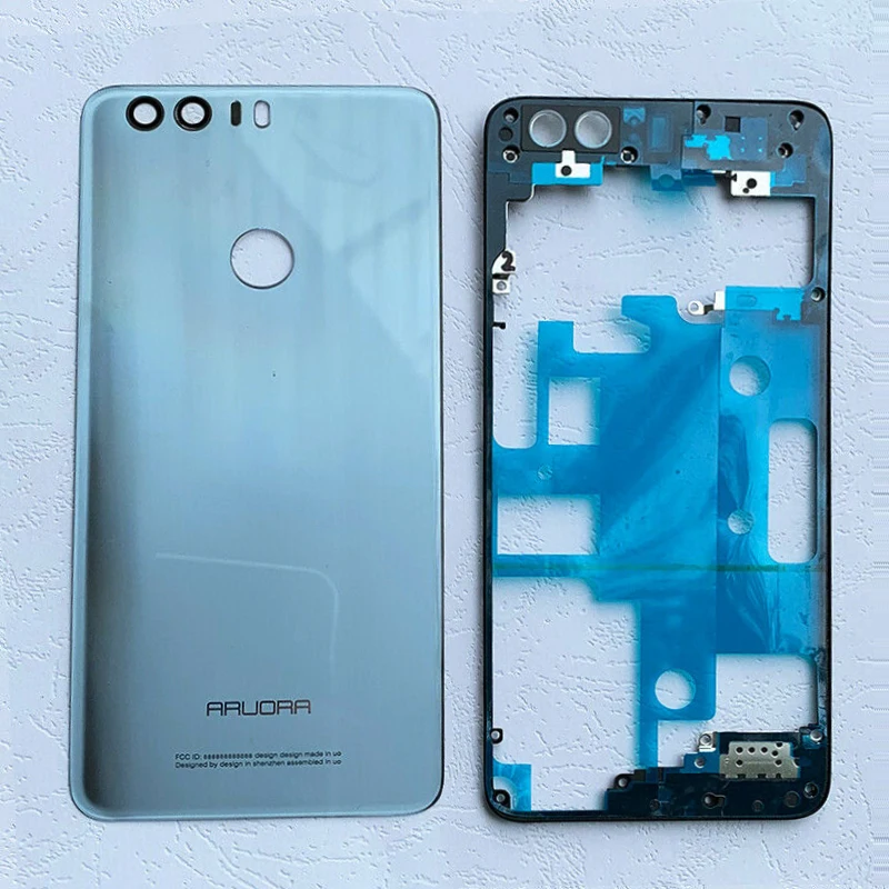 Новый для Huawei Honor 8 передний средний ободок + Крышка батарейного отсека задний