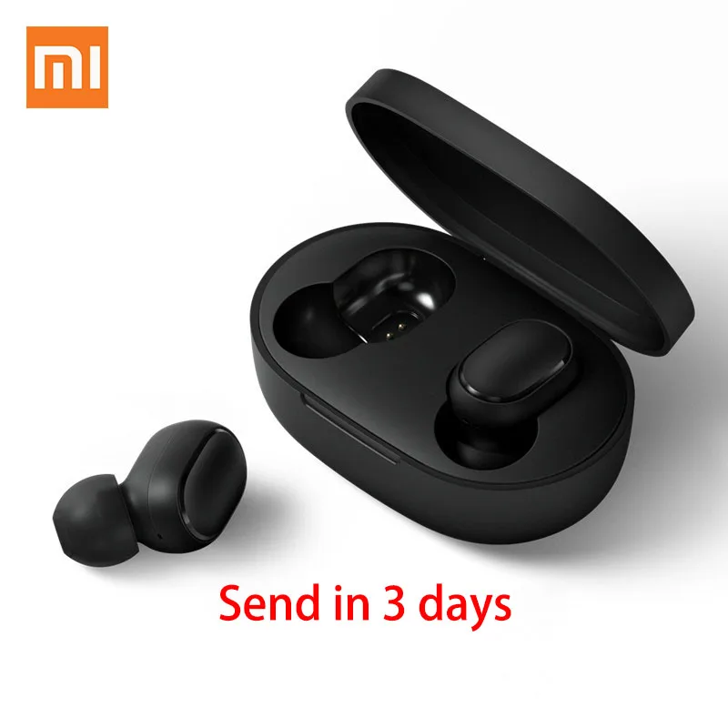 Redmi Airdots Xiao mi Red mi Airdots черные bluetooth-наушники Youth mi True беспроводные наушники Bluetooth 5,0 TWS Air Dots гарнитура - Цвет: Redmi Airdots