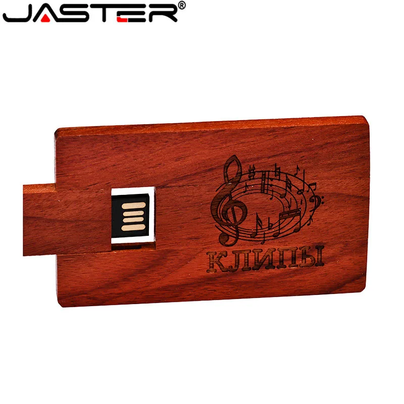 USB-флеш-накопитель JASTER деревянная визитная карточка 4 ГБ 8 16 32 USB 2 0 (более 5 шт.