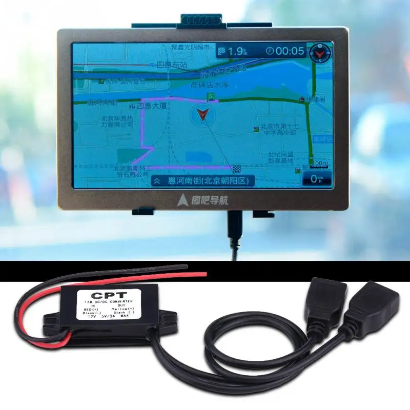 for Car Motorcycle Phone Chargers Dual USB Charger Adapter Converter Module 3A DC 12V to 5V | Автомобили и мотоциклы