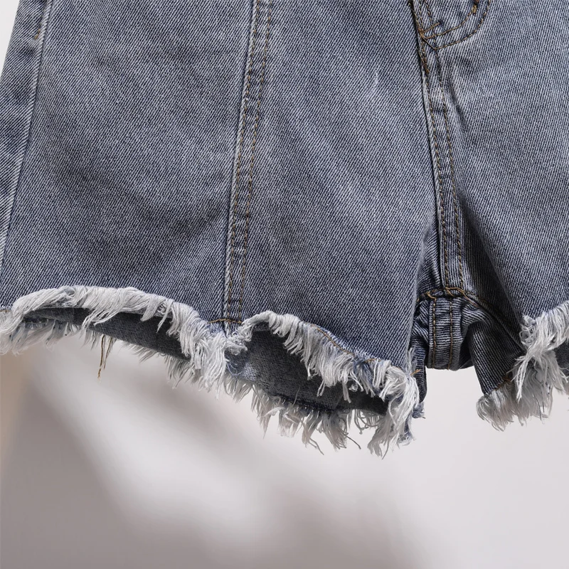 Джинсовые шорты с высокой талией женские летние новые свободные джинсовые для