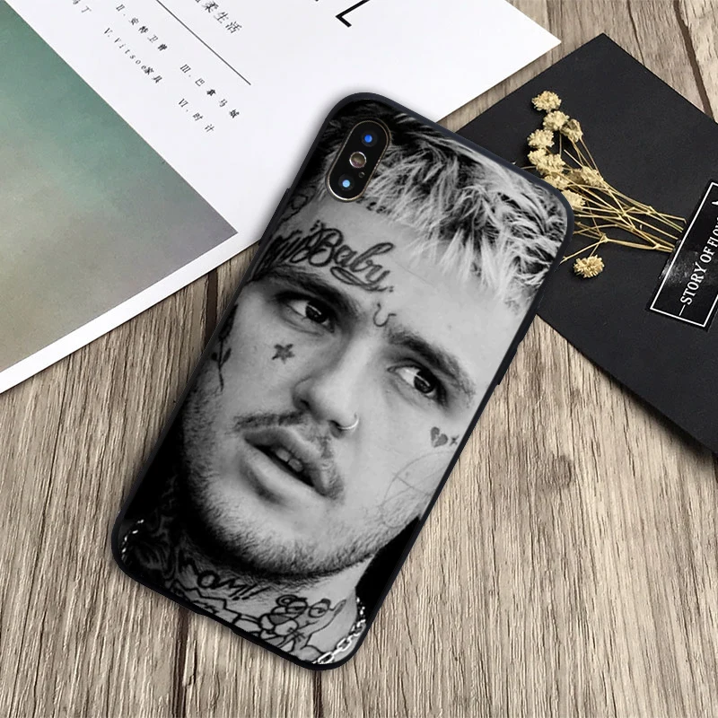 XxxTentacion Lil Peep Lil Bo Открытый Чехол Мягкий силиконовый черный телефон чехол для iPhone 6 6 plus 7 8 plus 5 5S 5C SE X XS XR XS Max